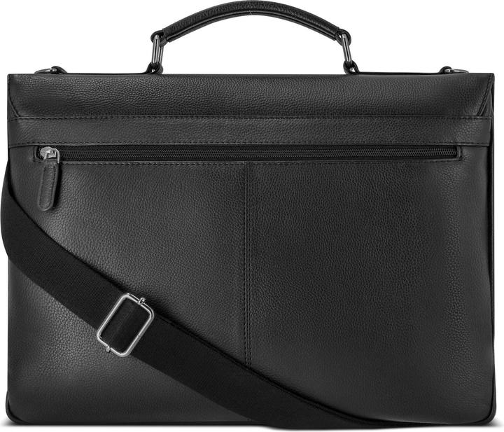 Actual product image Bugatti Valencia briefcases messenger leather 40 cm laptop compartment (17")