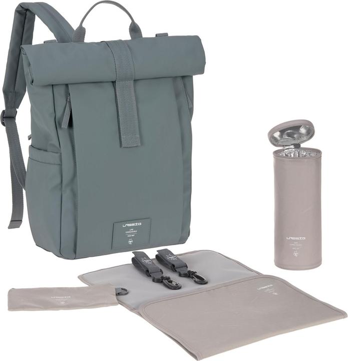 Lässig Sac à dos à langer Rolltop Up Green Label