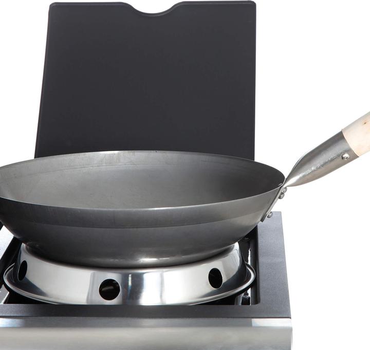 Productafbeelding All'Grill Originele Chinese wokpan, Ø 30 cm en roestvrijstalen wokring