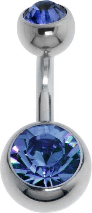 Actual product image Bijouteria Bellypiercing (Titanium, Crystal)