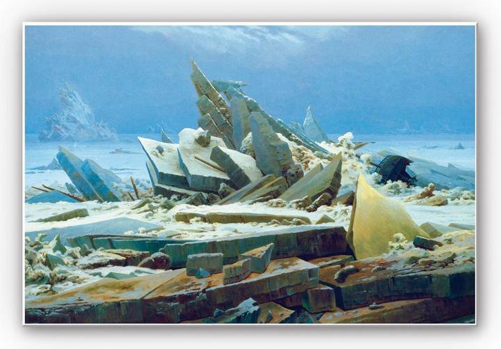 Image du produit Trenddeko Friedrich - L'océan Arctique (100 x 70 cm)