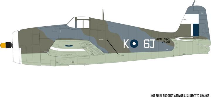 Actual product image Airfix Grumman F6F-5 Hellcat 1:24 kit