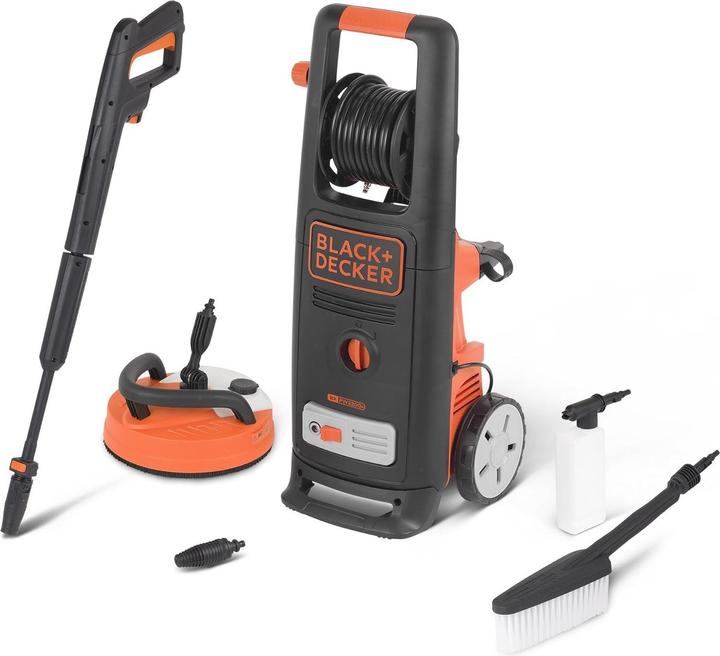Produktbild Black & Decker Black+Decker Hochdruckreiniger mit Patio Cleaner Deluxe und Bürste BXPW2200PE (Netzbetrieb)