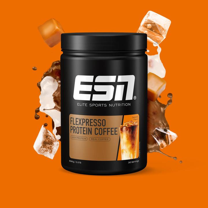 Actual product image ESN Flexpresso Protein Coffee (Caramel, 1 pcs., 908 g)