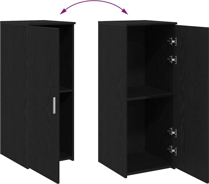 Produktbild VidaXL Lagerschrank Schwarz 40x45x103,5 cm Holzwerkstoff Schrank Aktenschrank