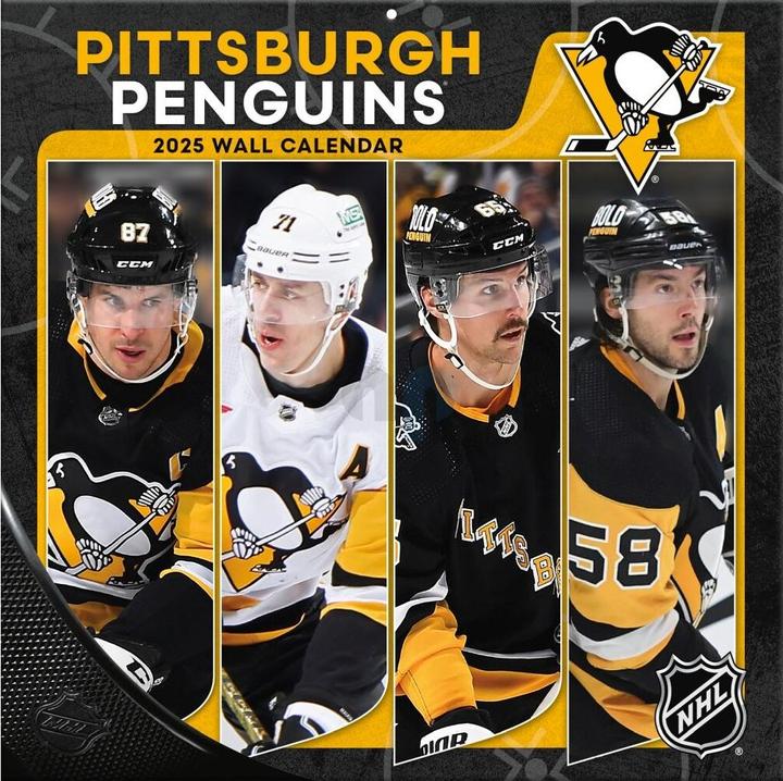Actual product image NHL - Pittsburgh Penguins - 30.5 x 30.5 cm team wall calendar 2025 (30.5 x 30.5 cm, French, Italian, Spanish, German, English)