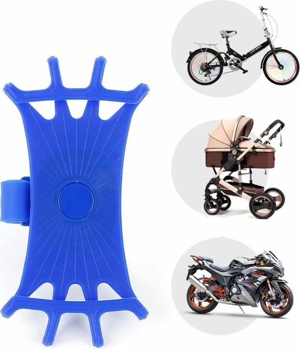 Image du produit Deltalabs Universal Fahrrad Velo Silikon Halterung 360° Drehbar Handy / Smartphone (4"- 6")