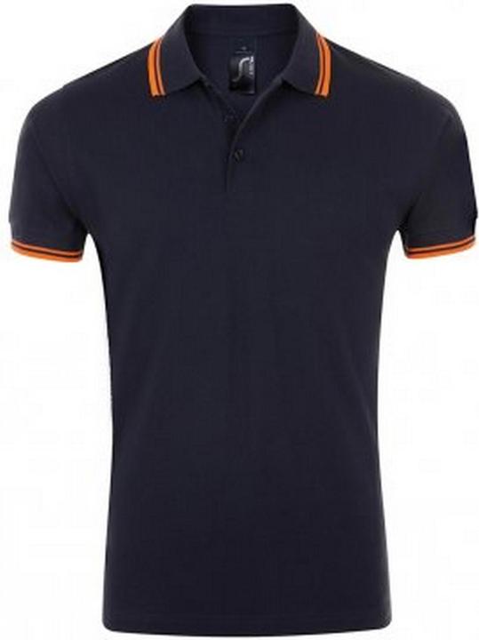 Dunkles Marineblau, Neon Orange