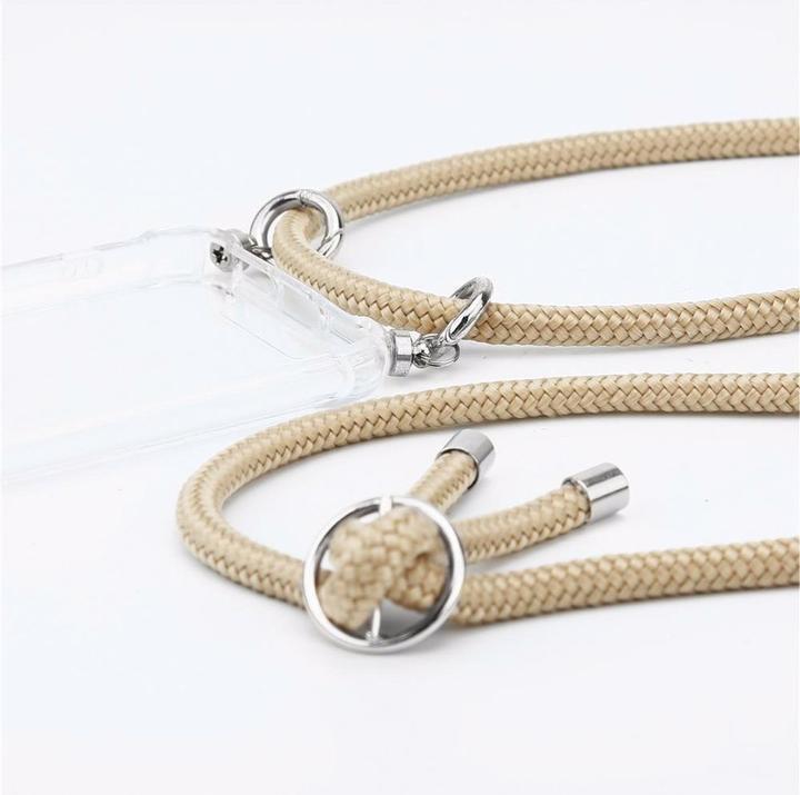 Actual product image Cadorabo TPU Mobile Phone Chain SILVER Cover