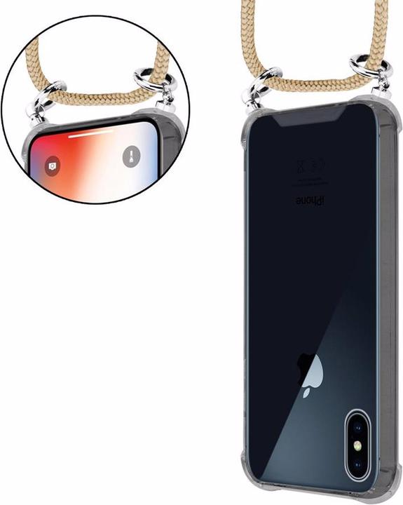 Actual product image Cadorabo TPU Mobile Phone Chain SILVER Cover
