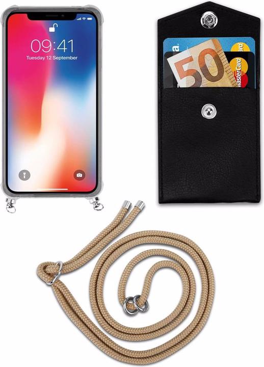 Actual product image Cadorabo TPU Mobile Phone Chain SILVER Cover