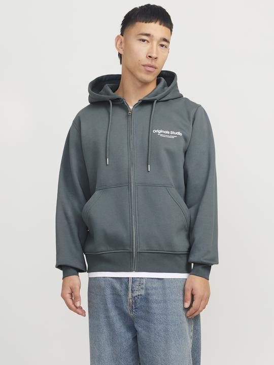 Produktbild Jack & Jones Gedruckt Kapuzenpullover mit Reissverschluss Kapuzenjacke (M)