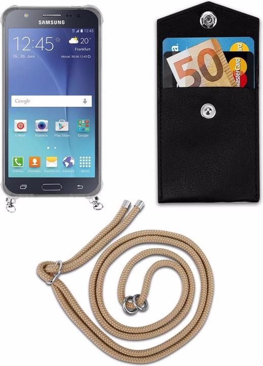 Produktbild Cadorabo TPU Handy Kette SILBER Cover