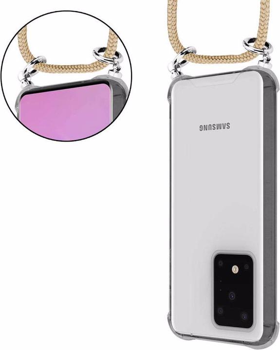 Produktbild Cadorabo TPU Handy Kette SILBER Cover