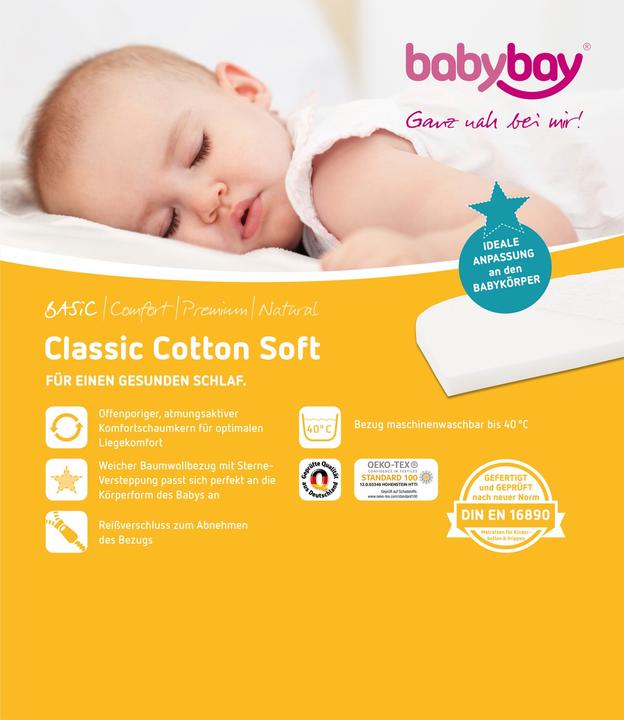 Image du produit Babybay Classic Cotton Soft (81 x 41,5 cm)