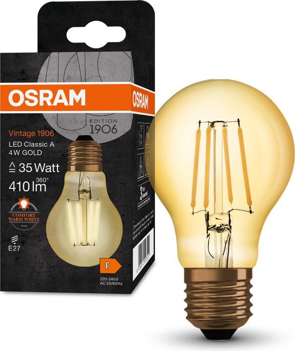 Immagine prodotto Osram Vintage 1906 (E27, 4 W, 410 lm, 1 x, F)