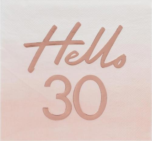 Image du produit Ginger Ray Hello 30 (16 x, 16,5 x 16,5 cm)