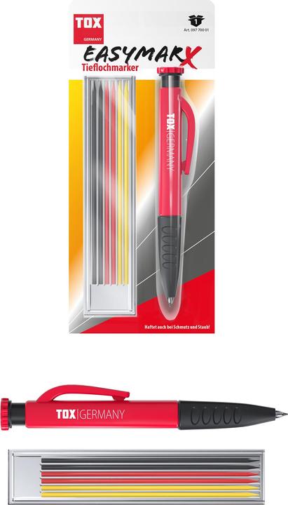 Tox Tieflochmarker mit Ersatzminen easyMarx (1 Stk.)