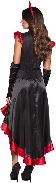 Actual product image Boland Damenkostüm Gothic Teufel mit Diadem, Kleid, Handschuhe (W36/L38)