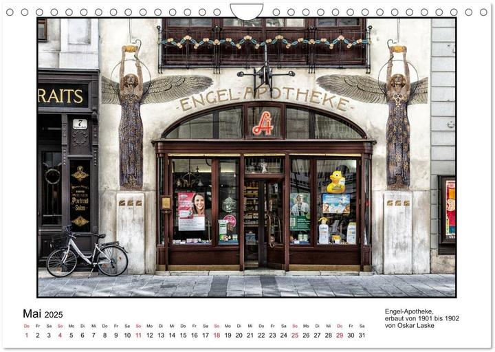 Produktbild Jugendstil-Baukunst in Wien (Wandkalender 2025 DIN A4 quer), Monatskalender (A4)