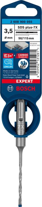 Actual product image Bosch Professional Zubehör EXPERT SDS plus-7X hammer drill, 3.5 x 50 x 115 mm (3.5 mm)
