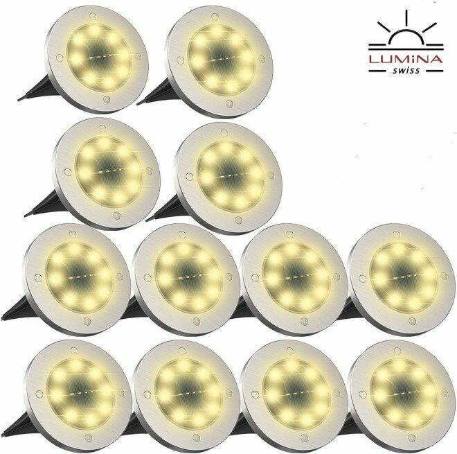 Immagine prodotto Lumina Swiss Set 12x luci solari da terra a LED (50 lm, IP65)