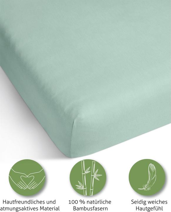 Image du produit Aspero Drap-housse en bambou Macau (140 x 200 cm)