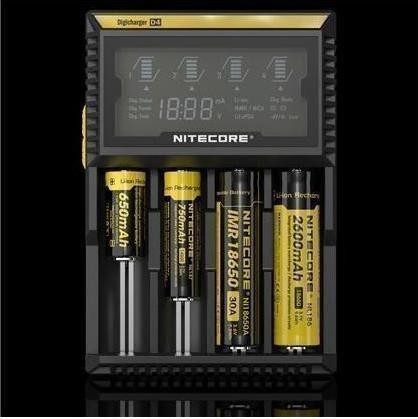 Image du produit Nitecore Digicharger D4EU - Version UE (1 pcs, RCR123A, AA, AAA, C, Chargeurs sans batterie)