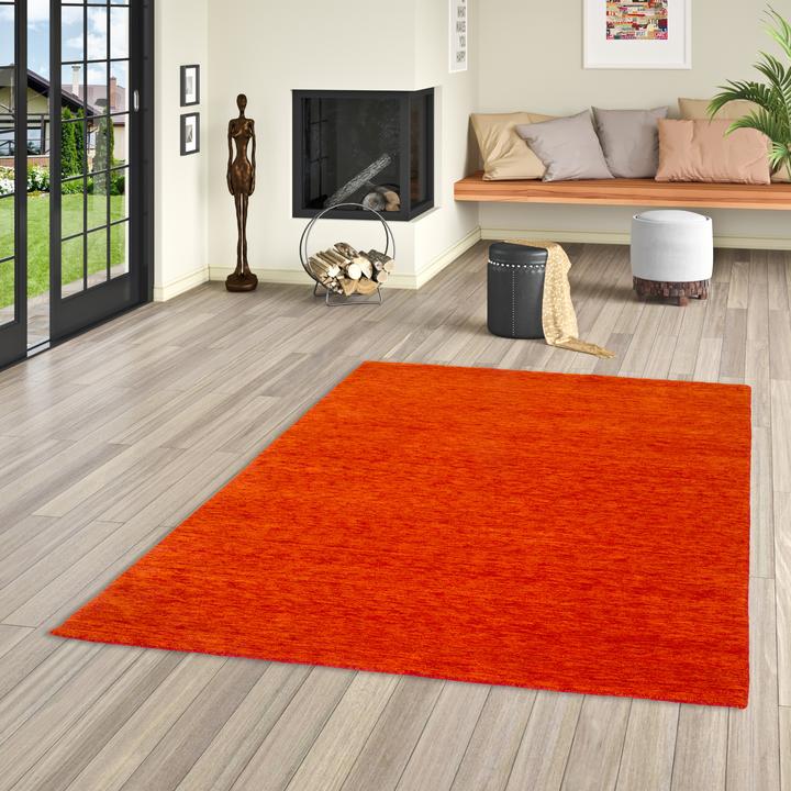 Image du produit Pergamon Wolle Natur Teppich Gabbeh Einfarbig (140 x 200 cm)
