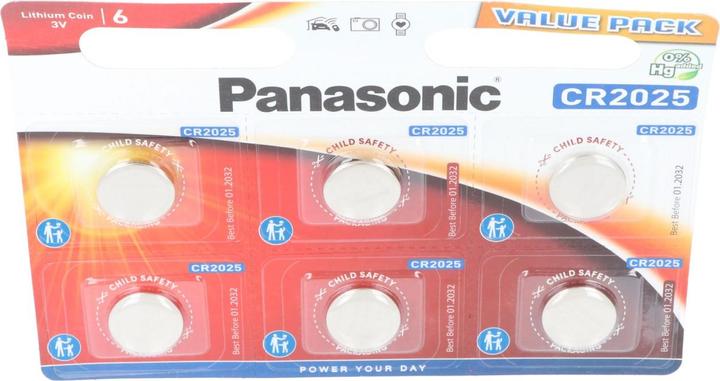 Image du produit Panasonic Lithium Power CR2025 (6 pcs, CR2025, 165 mAh)