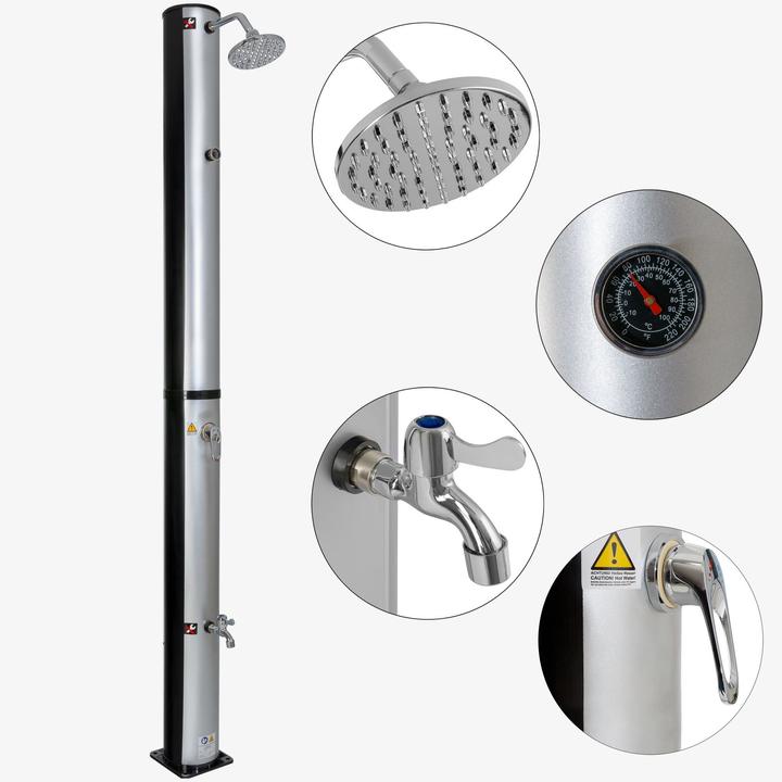 Actual product image Arebos Solar Shower