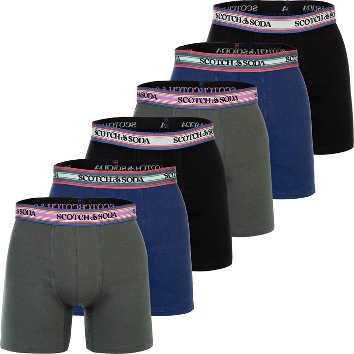Actual product image Scotch & Soda Solid Cotton Stretch (L, pack of 6)