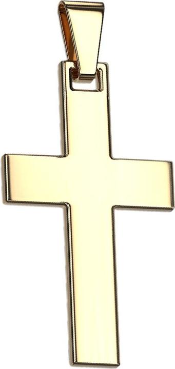 Image du produit Star Piercing Pendentif croix plaqué or (Acier chirurgical 316L)