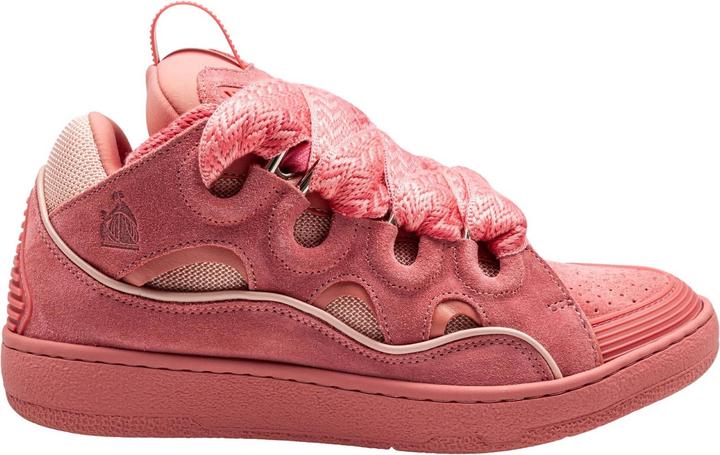 Lanvin curb suede sneakers pink color
