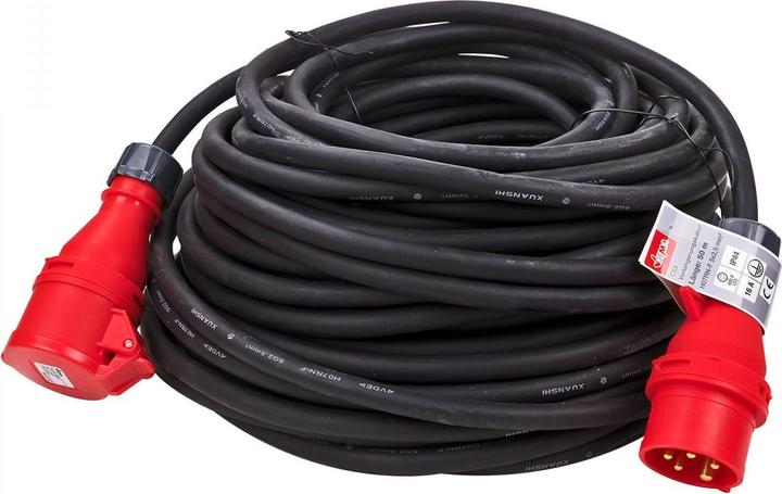 Produktbild Dema CEE Verlängerungskabel 50 m 16A 5x2,5qmm IP44 (50 m, 2.50 mm²)