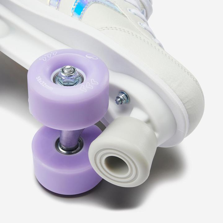 Actual product image Oxelo Roller skates - Quad 100 purple (33)