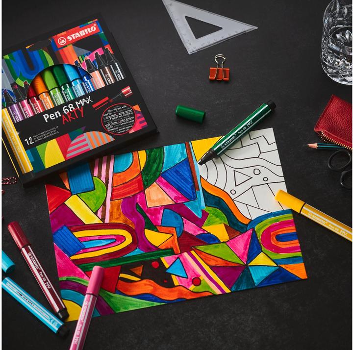 Immagine prodotto STABILO Pen 68 MAX (Cremisi, 5 x)