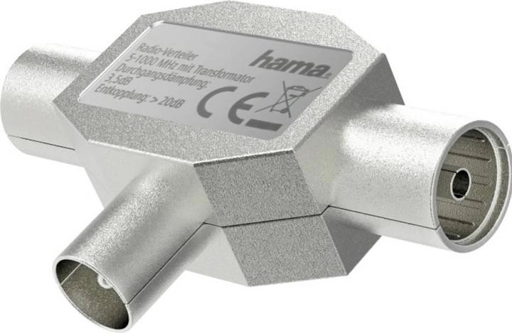 Produktbild Hama Antennen-Verteiler, Koax-Stecker (3.50 dB, Antennenkabel)