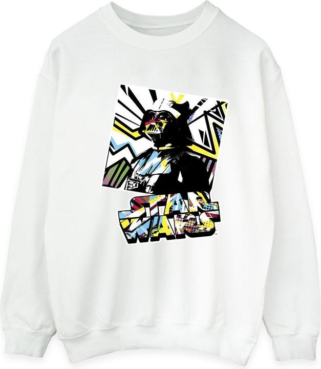 Actual product image Star Wars Mens Vader Water Colour Pop Art Sweatshirt (XL)