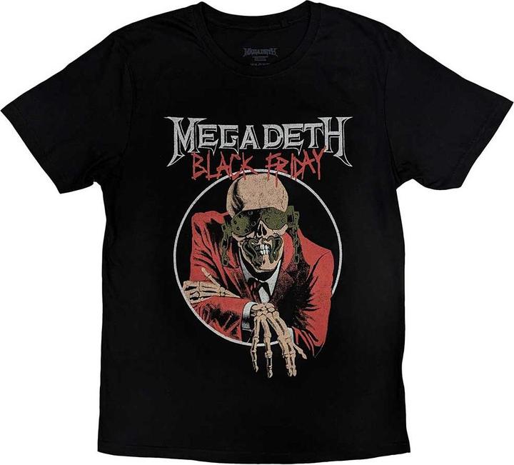 Actual product image Megadeth Unisex Adult Black Friday T-Shirt (XXL)