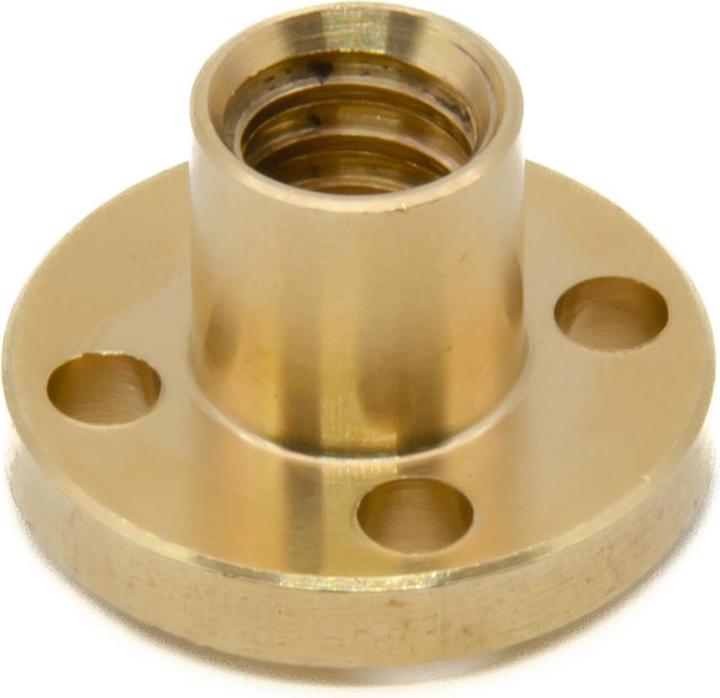 Actual product image Purecrea TR8 Trapezoid Nut Brass Pitch 2mm