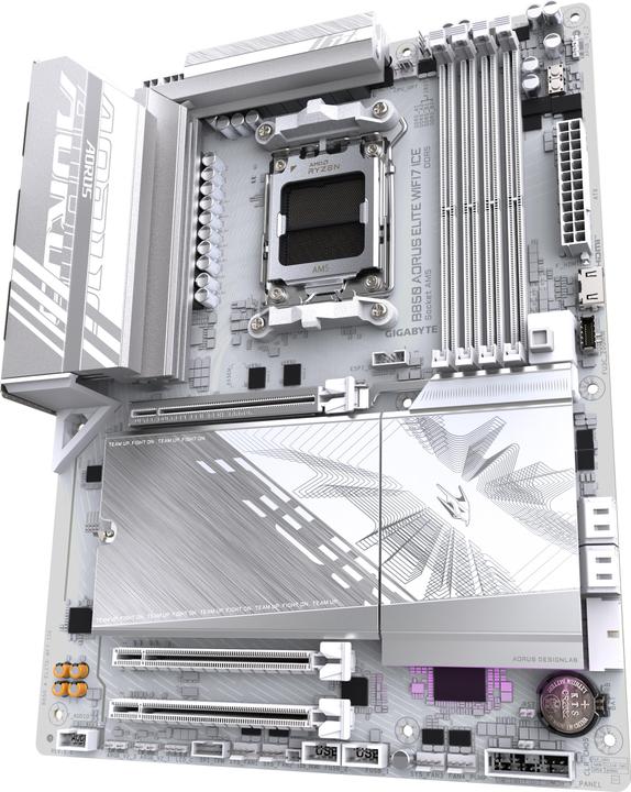 Actual product image Gigabyte B850 AORUS Elite WIFI7 ICE (AM5, AMD B850, ATX)