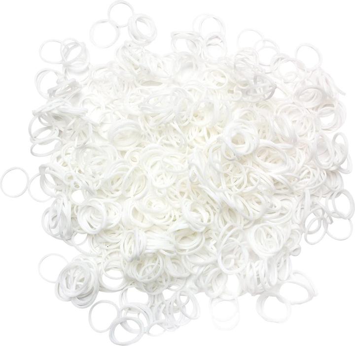 Immagine prodotto JTI 2000x fiocchi per capelli piccoli - bianchi (Elastico per capelli)