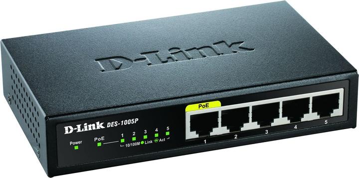 Actual product image D-Link Des-1005p (5 Ports)