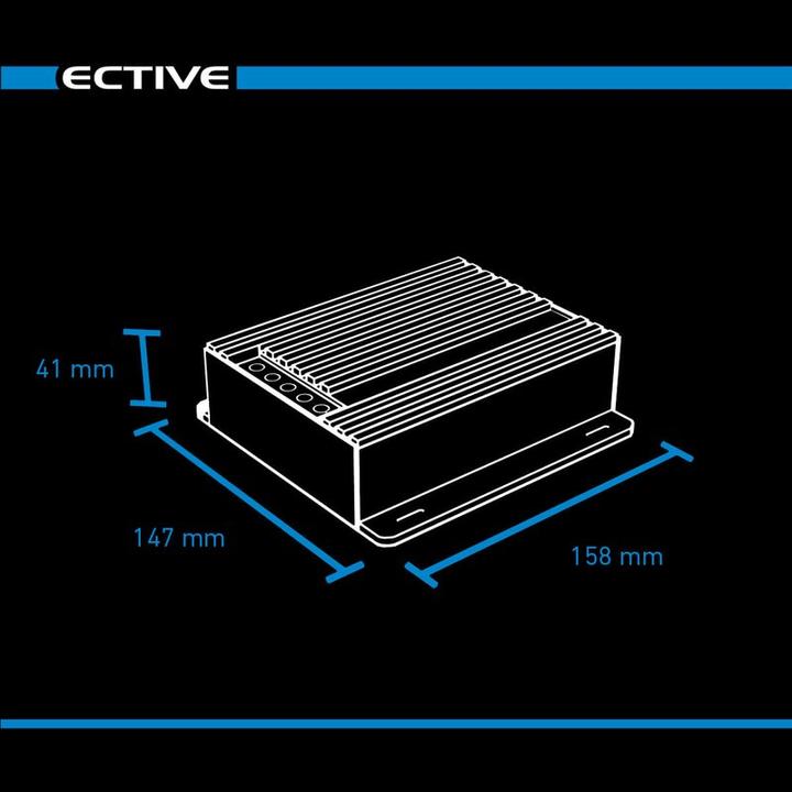 Actual product image Ective MPPT solar charge controller DSC35 Solar controller 500Wp 35A for 2 12V batteries PV