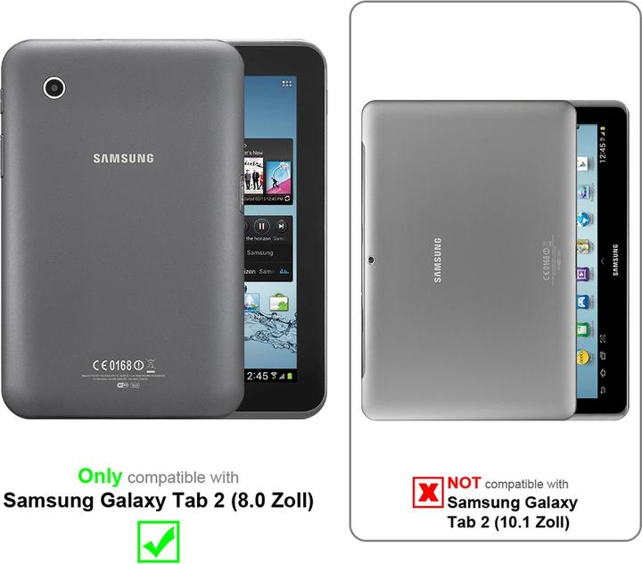 Actual product image Cadorabo Display protection glass (1 Piece, Galaxy Tab 2 (8.0))