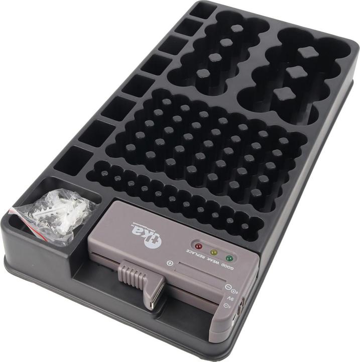Produktbild AccuCell 2in1-Batterie-Organizer, Universal Akkubox für 1-110 Akku oder Batterien