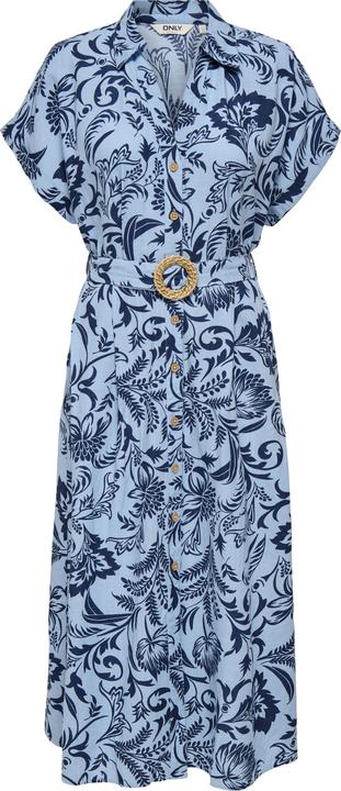 Only ONLJAKIRI Langes Kleid Hemdblusenkleid