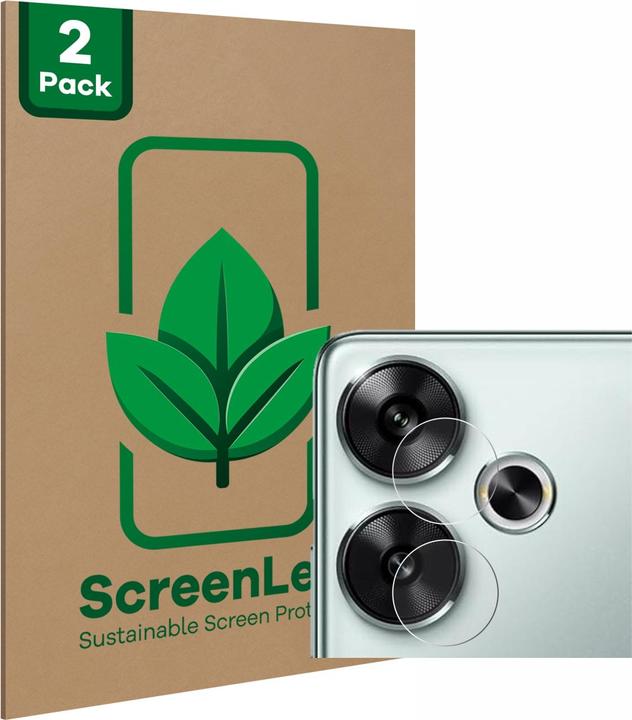 Immagine prodotto ScreenLeaf Pellicola protettiva sostenibile Pellicola protettiva dello schermo chiara trasparente (2 Pezzo/i, Xiaomi Poco F6)