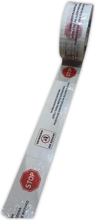 Produktbild Bestpak BSTech bedrucktes Klebeband 48 mm x 100 m „STOP-Sicherheitsband“ 6 Stück. (48 mm)